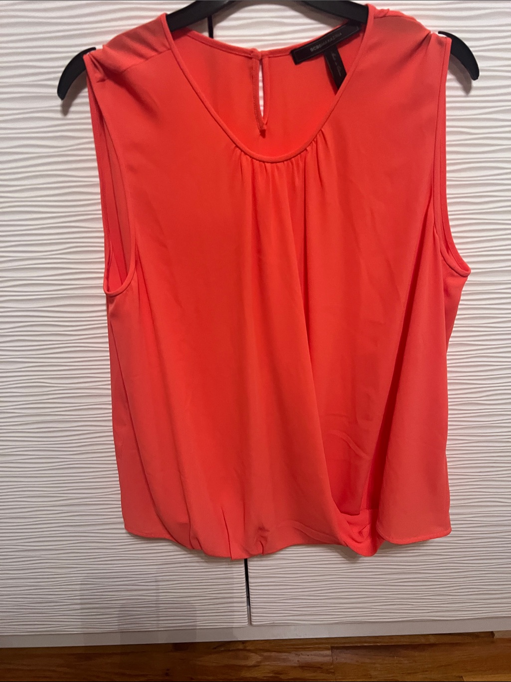 Bcbgmaxazria Coral Sleeveless Draped Camisole